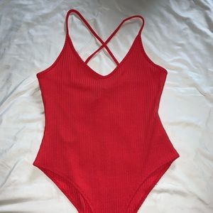 Red Cross Back Bodysuit
